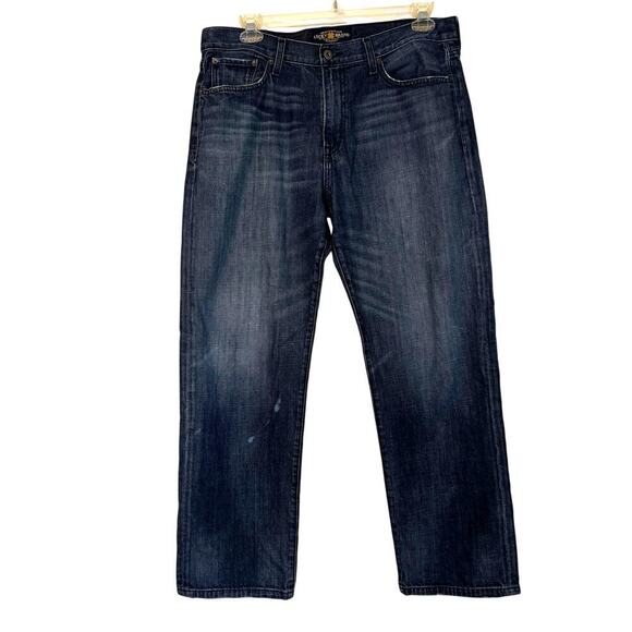 Lucky Brand Jeans Men's 36x30 Blue 429 Classic Straight Medium Wash Denim - Picture 1 of 11